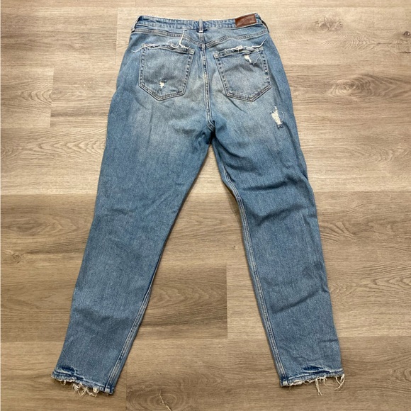 Hollister Curvy High-Rise Mom Jeans Distressed Vintage Stretch Women’s 9L - Picture 3 of 6